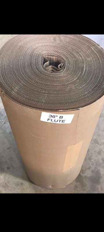 36" B Flute Corrugated Cardboard Roll