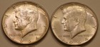 (4) 1964-D Kennedy Half Dollars original Frosty Choice to Gem BU all SILVER — photo 2