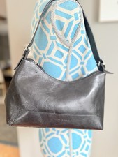Pelle Studio Leather Bag. Black Leather Wilson Leather Handbag