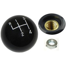 1964-88 Gm 1 78 Black Hurst 4 Speed Shifter Ball Knob Coarse Thread Lock Nut 1964-88 Gm 1 78 Black Hurst 4 Speed Shifter Ball Knob Coarse Thread Lock Nut
