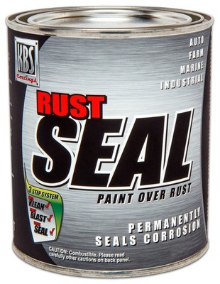 KBS Coatings 4402 Satin Black Rustseal -1 quart, Covers 1 Quart,