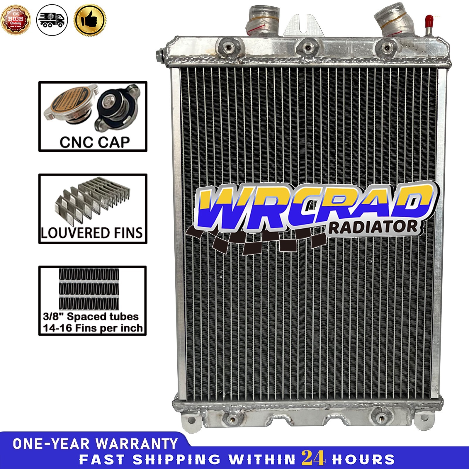 Left Aluminum Radiator Fit 2000-2006 Ferrari 360 3.6L W/O Sensor hole NO Sensor