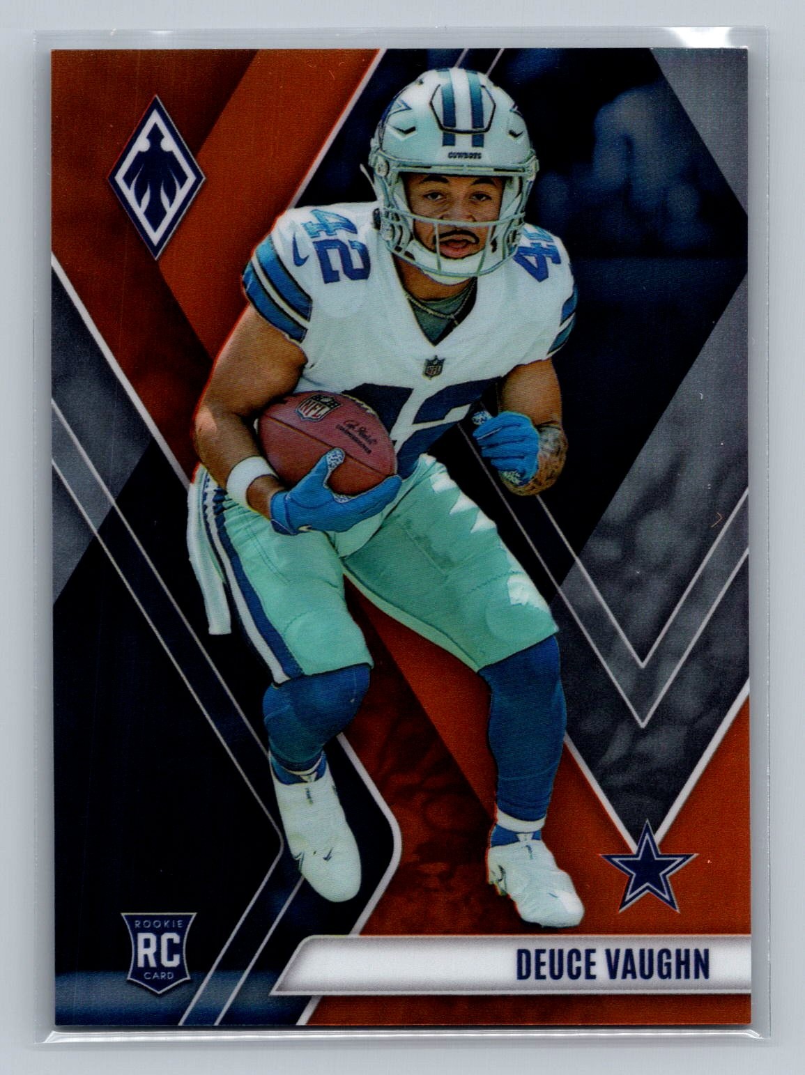 2023 Panini Phoenix Deuce Vaughn Orange #/99 Rookie #134