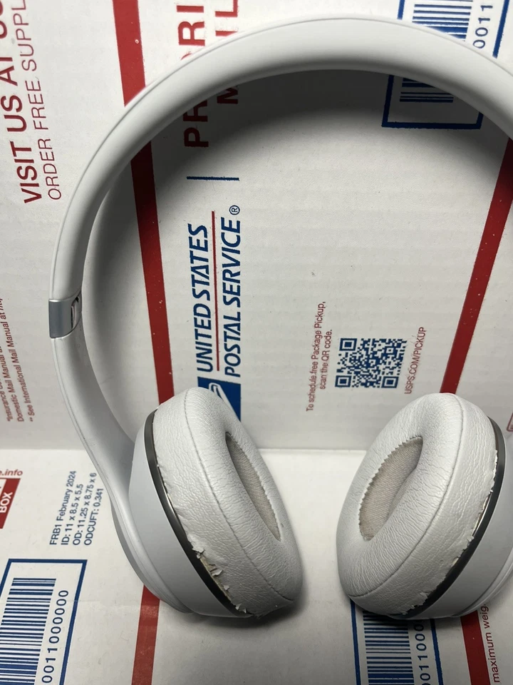 Beats Solo3 Auriculares Inalámbricos Sobre la Oreja Bluetooth Blancos PROBADOS Con Estuche Foto 3 de 4