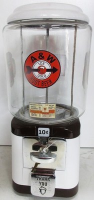 Acorn 10c AW Root Beer Bulk Vend Dispenser Circa 1950's
