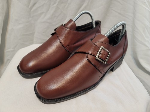 G.H. Bass & Co. braune Damen-Lederschuhe 9M Schnalle Slipper - Bild 2 von 9