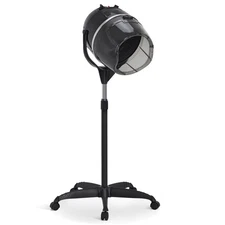 BarberPub 1300W Adjustable Hooded Hair Bonnet Dryer Stand Up Rolling Base VHD08