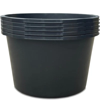 Kistenberg Mörteleimer rund 65 L 5er Set Mörtelkasten Mörtelwanne Zementkübel