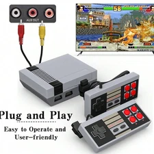 Retro Mini Gaming Console 8-Bit 620 Built-In Games w/ 2 Controllers AV Output