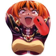 3D Mousepad Oppai Mouse pad with Wrist Rest Pain Relief Anime pad Lina Inverse