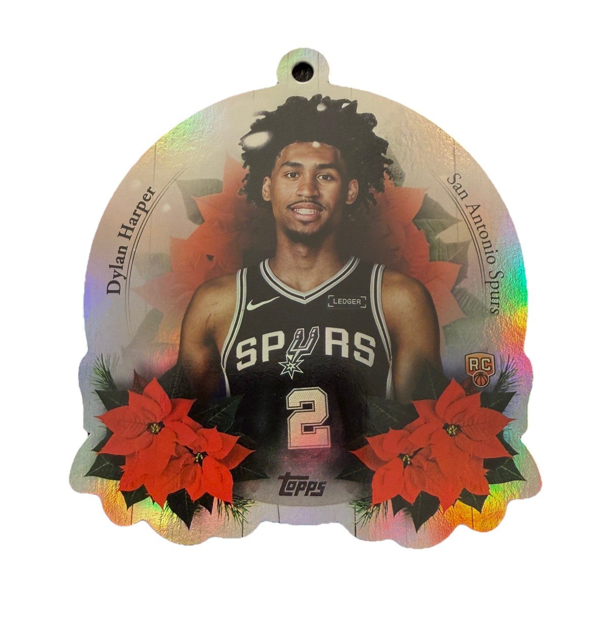 2025-26 Topps Holiday BBall Die Cut Ornaments #DCO-DH Dylan Harper - Spurs