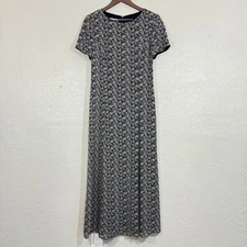 Vtg Talbots Maxi Dress 6 Floral Cottage Garden Old Money Artsy Quiet Luxury 90s