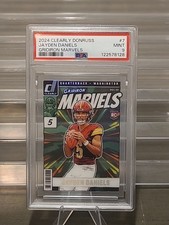 2024 Panini Clearly Donruss Jayden Daniels Gridiron Marvel's Case Hit RC SSP JD5