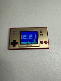 Nintendo Game & Watch Super Mario Bros Handheld Console Clock - Tested