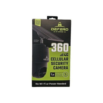 Tactacam DEFEND 360 4G Cellular Security Camera Solar DFD-PTZ01 NEW SEALED