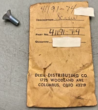 NEW GENUINE DIXIE 41191-74 SCREW FOR HARLEY DAVIDSON