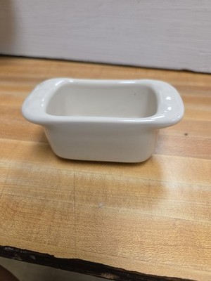 Longaberger WOVEN TRADITIONS Pottery  Sweetener Dish / Mini Loaf Pan