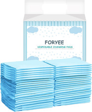 Disposable Underpads 17 X 24 Inches 25 Pack Incontinence Bed Pads Absorbent Blue