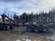 Timber Crane Skelly Trailer Palfinger Tinsley 42ft 2012 MOTd Til November