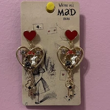 Thorn & fable Alice In Wonderland Lewis Carroll earrings jewelry Victorian