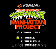 Teenage Mutant Ninja Turtles III 3 - NES Nintendo TMNT