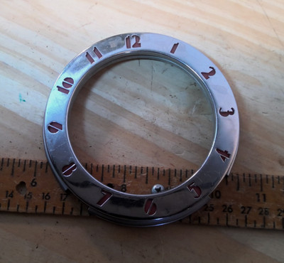 OEM 1937 Oldsmobile Dash Cluck Bezel Only Vintage Original  NO CLOCK.