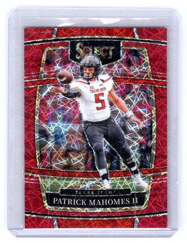 2022 Panini Select Draft Picks #26 Patrick Mahomes II Red Lazer Prizm