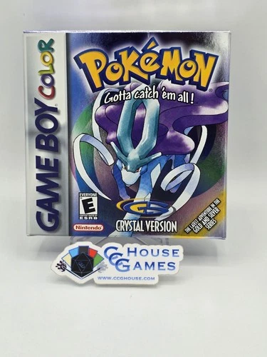 Pokemon Crystal Version Gameboy Color CIB Tested Misprint CLEAN! *CCGHouse* VD