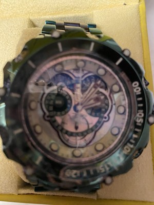 Invicta Reserve 51mm Venom Fusion Swiss Quartz Master Calendar Green/purple