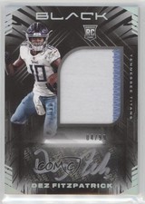 2021 Panini Black Rookie Silver 4/99 Dez Fitzpatrick #233 Patch Auto 2r8