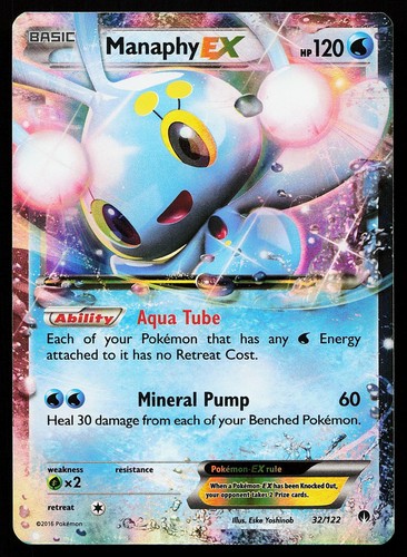 Manaphy EX 32/122 Holo BREAKpoint Pokemon Card