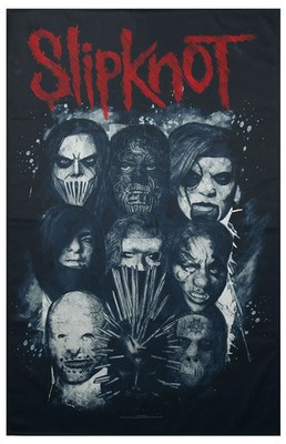 Slipknot Flagge  Masks multicolor Standard