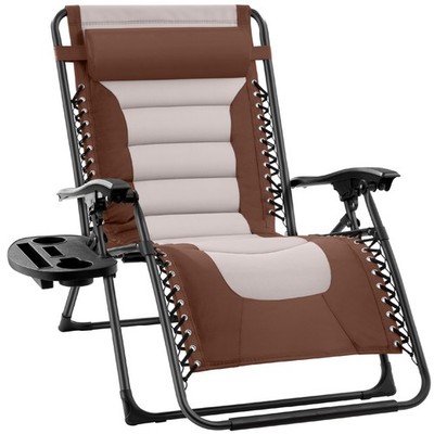Best Choice Products Oversized Padded Zero Gravity Chair Folding Recliner