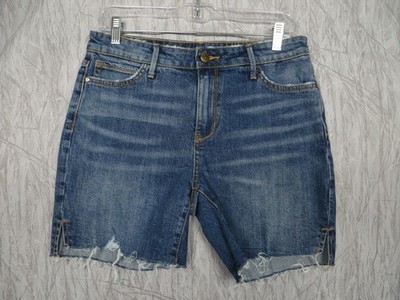 Sam Edelman Denim Shorts Womens 6 28 The Derby NWT Cutoff Raw Hem Blue 