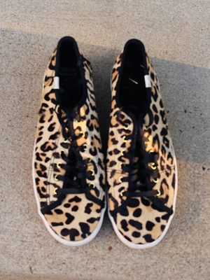 Keds x Kate Spade Kickstart Leopard Calf Hair Sneakers Womens Lace Up W8.5