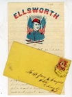 Civil War Patriotic Lettersheet Used with letter Col. Ellsworth