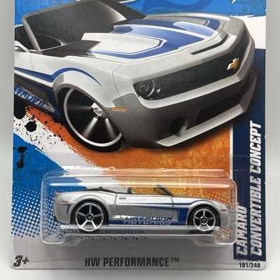 NIP 2010 Hot Wheels Mainline Camaro Convertible Concept 101/240 Mtflk Silver