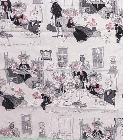 Alexander Henry Fabric Ghastlie Night White Cotton 108×59cm USA Fabric