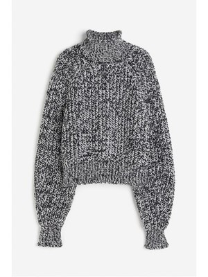H&M Chunky Cable Knit Sweater Turtleneck, Sz M