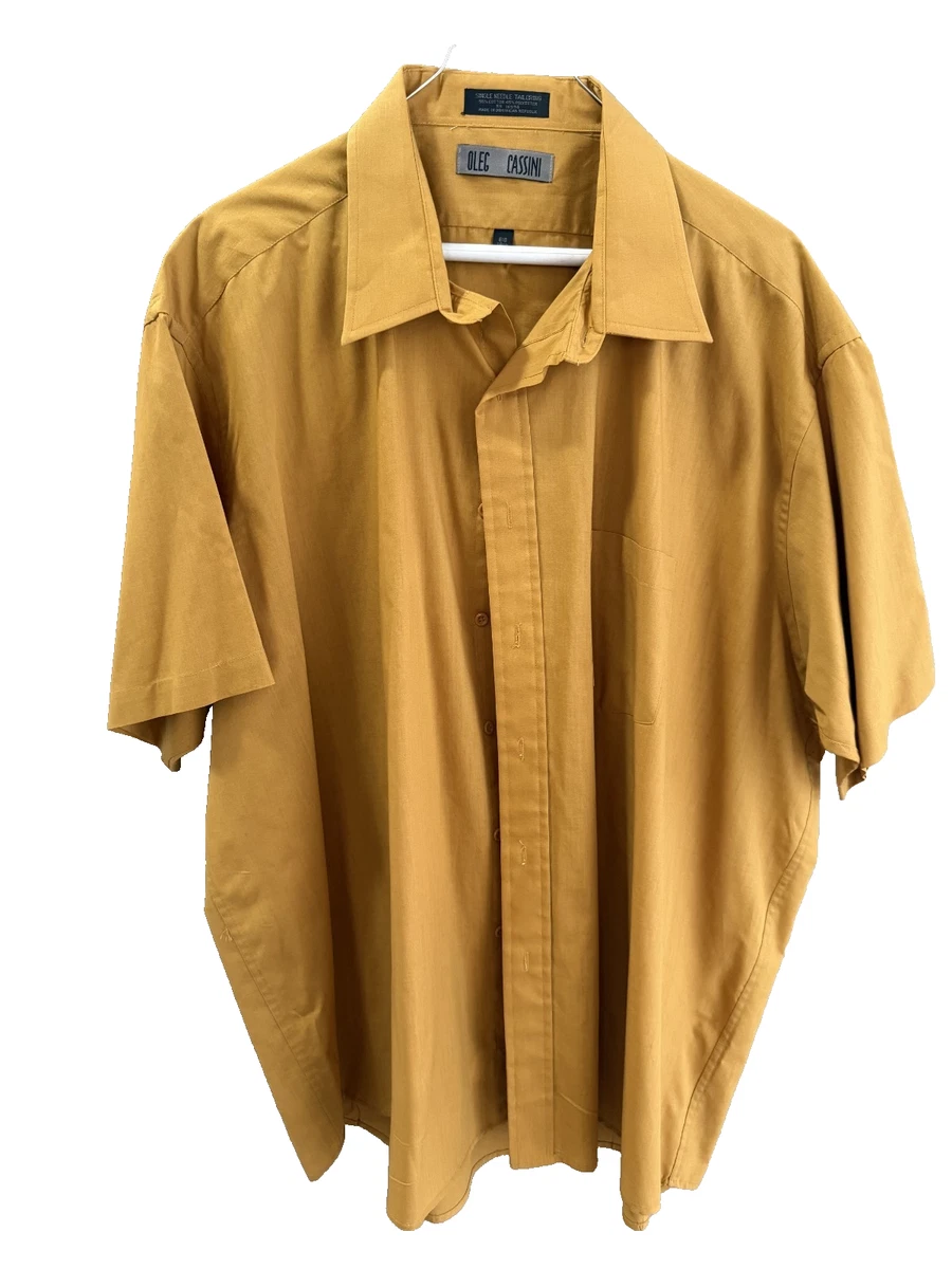 Gold Cotton Blend Button-Down Dress Shirts for Men for sale | eBay Gold Cotton Blend Button-Down Dress Shirts for Men for sale | eBay