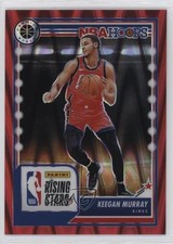 2023 NBA Hoops Premium Stock Rising Stars Red Seismic Prizm Keegan Murray 0u2j