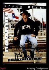 1994-95 Be A Player Autographs #125 Derian Hatcher ON CARD AUTO