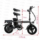 🔥1000W Electric Bike Folding Ebike Scooter With GPS 48V Commuter Bicycle Uber