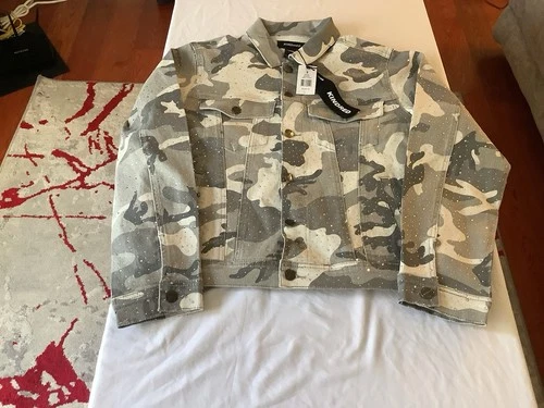 Kindred Small Rhinestone Camo Jacket Button Up NWT - product listing photo