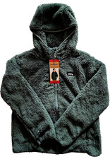 Eddie Bauer Youth Plush Hooded Full Zip High Pile Jacket Kids Boys Girls M 10/12