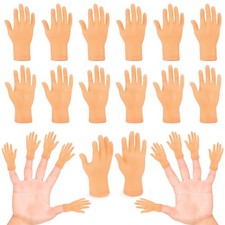 30 Pcs Tiny Finger Hands Mini Fingers Funny Hand Miniature, Colour of Skin