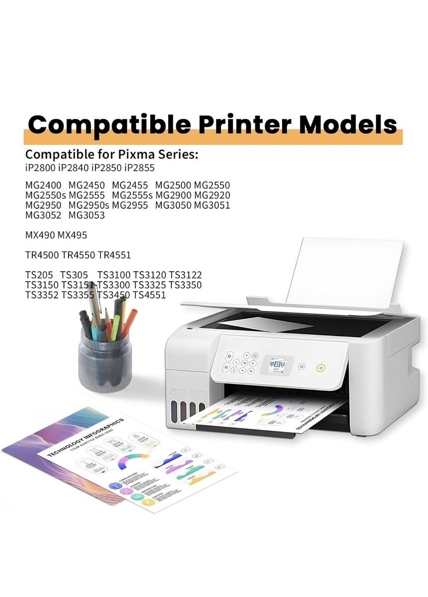 Cartucce Stampante Compatibili Canon PG-545XL CL-546XL - Multipack Per Pixma TS/TR/MG Serie - Foto 11