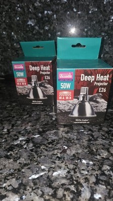 Arcadia Deep Heat Projector Bulb E26 50w For reptiles IR-A IR-B Reptiles/227e
