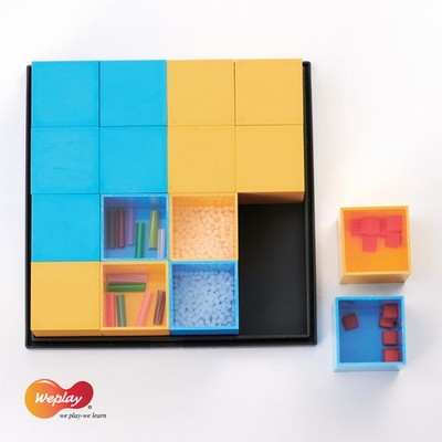 Weplay KT5001 Sound Blocks Geräuschklötze gelb / blau, blau/gelb (1 Stück)