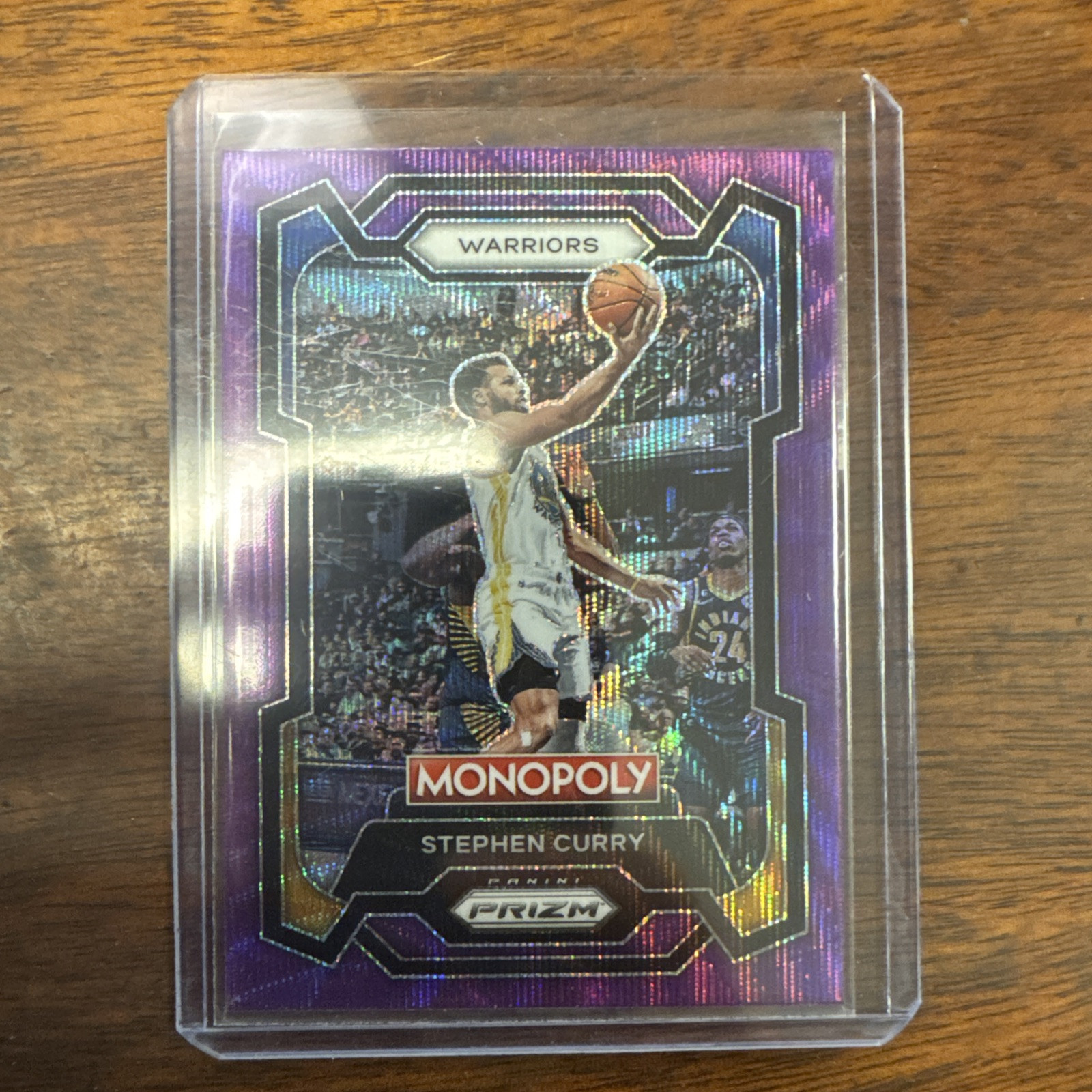 Stephen Curry 2023-24 Panini Prizm Monopoly  Purple Wave SP #28 Warriors